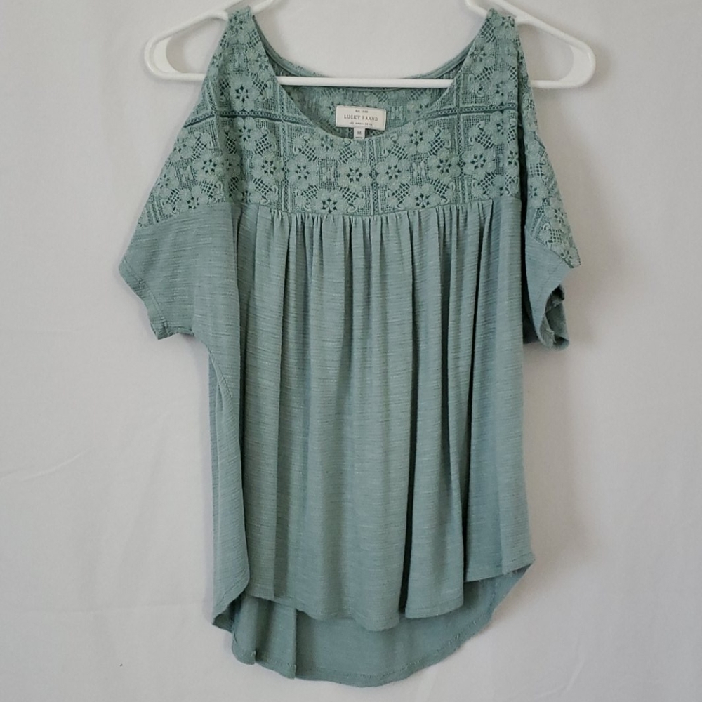 Lucky Brand Cold Shoulder Blouse